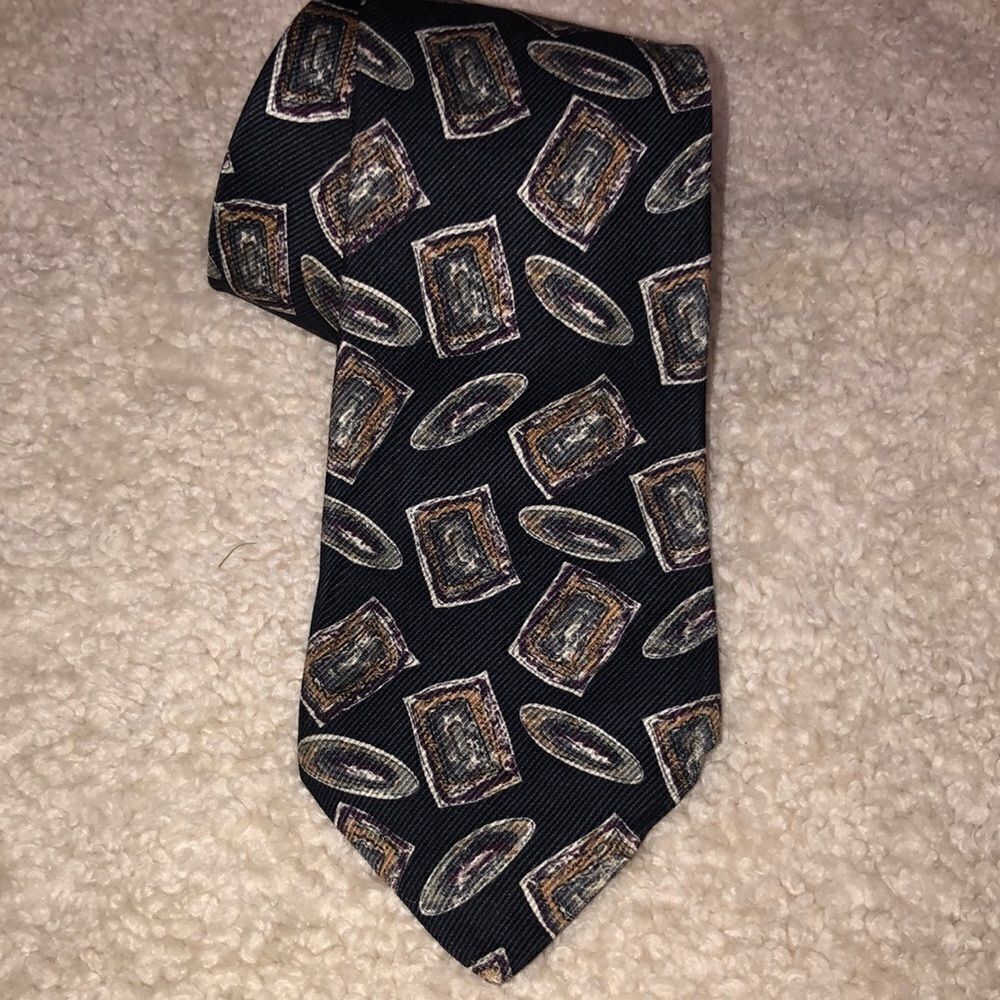 Robert Talbott Black Rust Finest Silk Best of Class Diamond Tie